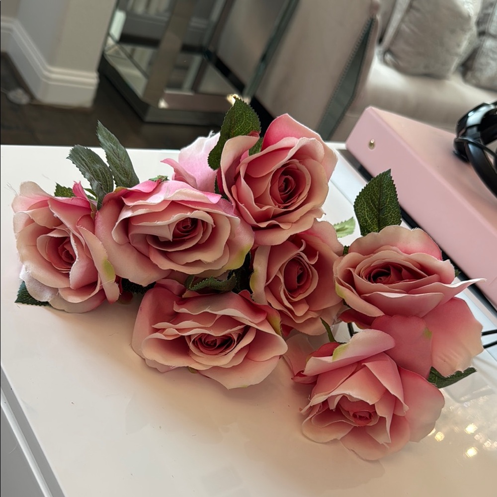 Elegant Pink Rose Bouquet count 9 single roses
